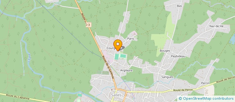 localisation de l'entreprise PHYSIO TEAM SALLES  SALLES