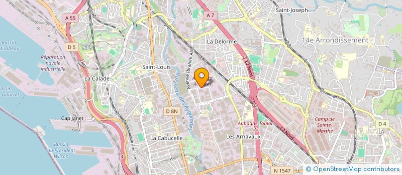 localisation de l'entreprise PHYSIO-TECH à MARSEILLE