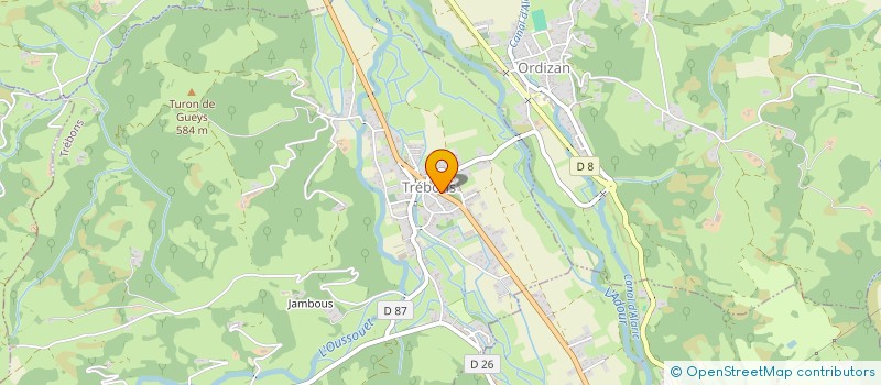 localisation de l'entreprise PHYSIO TREBONS IMMO  TREBONS