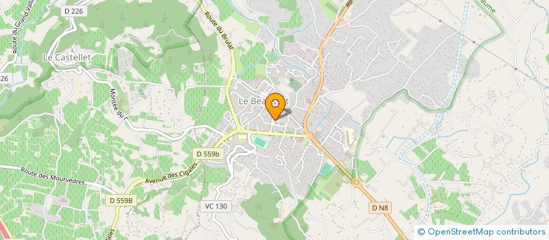 localisation de l'entreprise PHYSIO2 à LE BEAUSSET