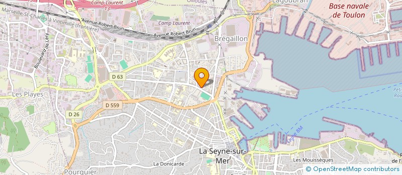 localisation de l'entreprise PHYSIO83 à LA SEYNE-SUR-MER