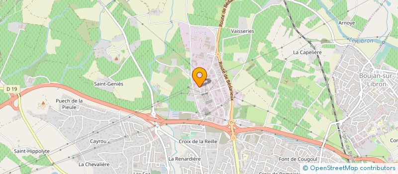 localisation de l'entreprise PHYSIOACADEMIE  BEZIERS