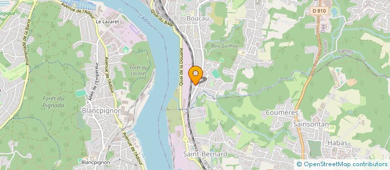 localisation de l'entreprise PHYSIOBASQUE  BOUCAU