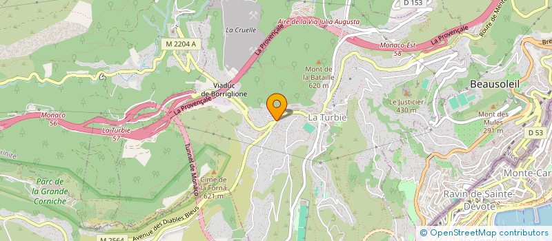 localisation de l'entreprise PHYSIOCONCEPT à LA TURBIE
