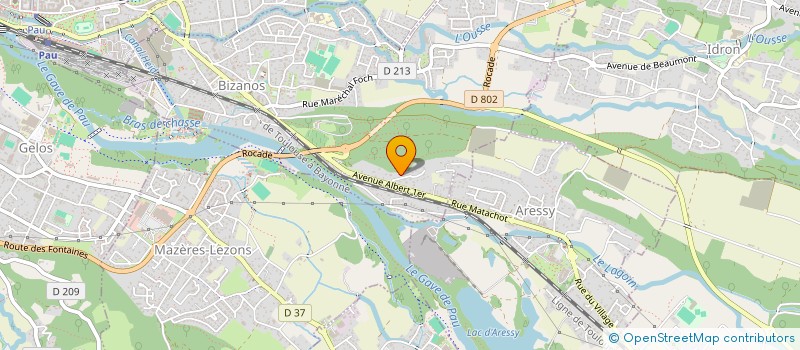 localisation de l'entreprise PHYSIOGER  BIZANOS