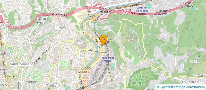 localisation de l'entreprise PHYSIOLAB à NICE