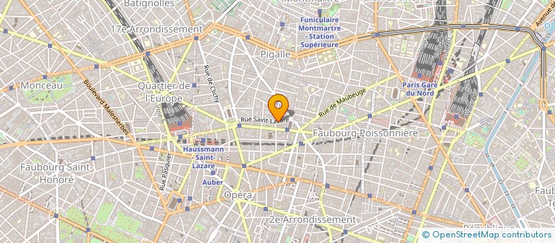 localisation de l'entreprise PHYSIOLIGNE SAINT-LAZARE à PARIS