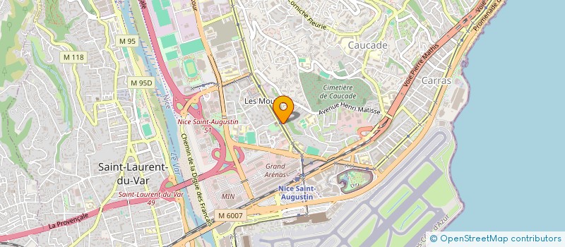 localisation de l'entreprise PHYSIOMAX à NICE