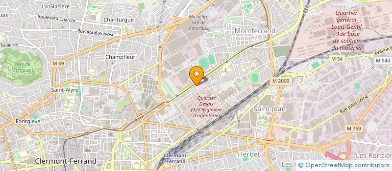 localisation de l'entreprise PHYSIONLINE  CLERMONT-FERRAND