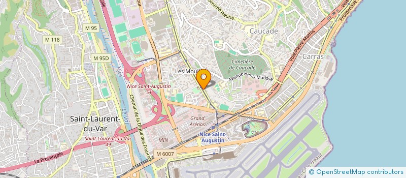 localisation de l'entreprise PHYSIOPLUS à NICE