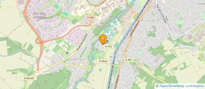 localisation de l'entreprise PHYSIOPRAXIS  BRUNSTATT-DIDENHEIM