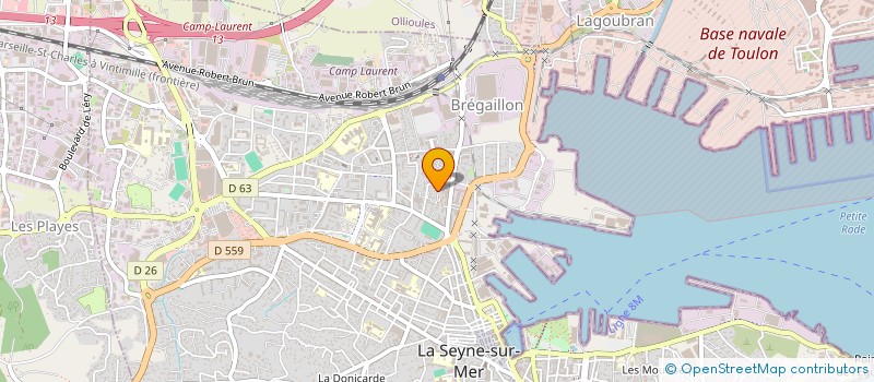 localisation de l'entreprise PHYSIOPRO 83 à LA SEYNE-SUR-MER