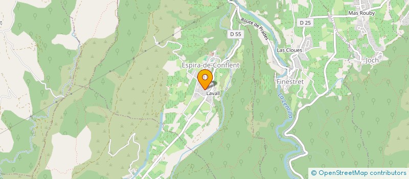 localisation de l'entreprise PHYSIOREVE  ESPIRA-DE-CONFLENT