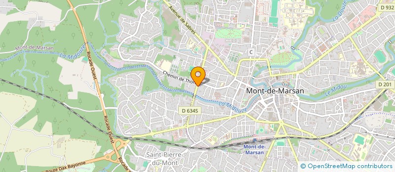 localisation de l'entreprise PHYSIOSMONTOIS à MONT-DE-MARSAN