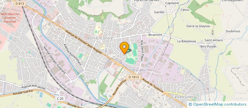 localisation de l'entreprise PHYSIOSPORT 47  BON-ENCONTRE