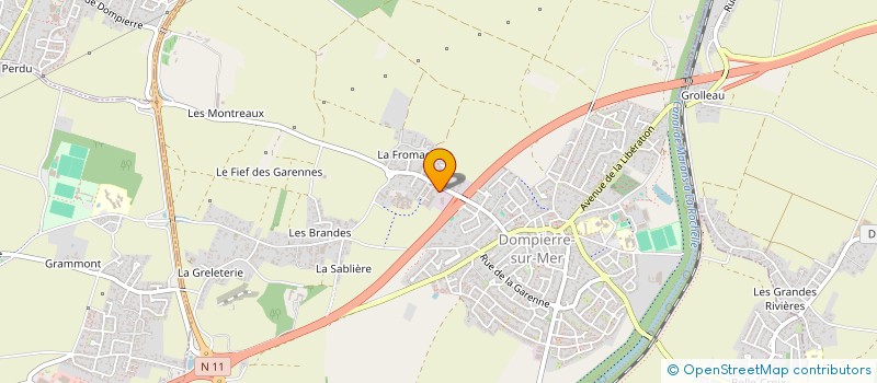 localisation de l'entreprise PHYSIOSPORT  DOMPIERRE-SUR-MER