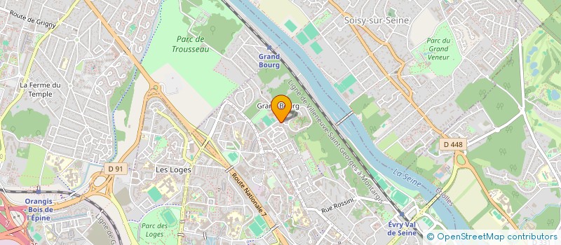 localisation de l'entreprise PHYSIOSTUDY  EVRY-COURCOURONNES