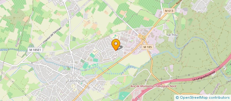 localisation de l'entreprise PHYSIOSUN  FABREGUES