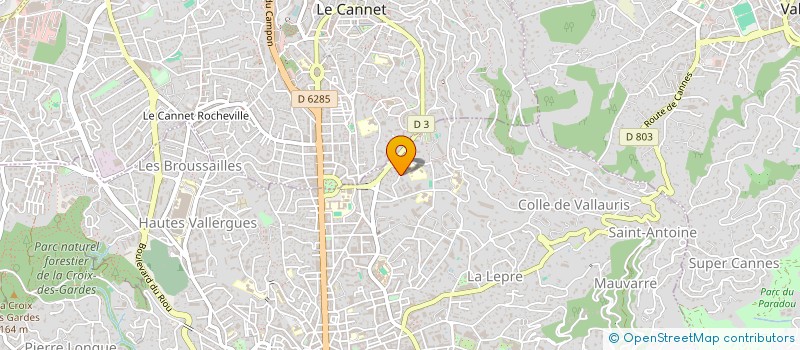 localisation de l'entreprise PHYSIOTHERAPIST à CANNES
