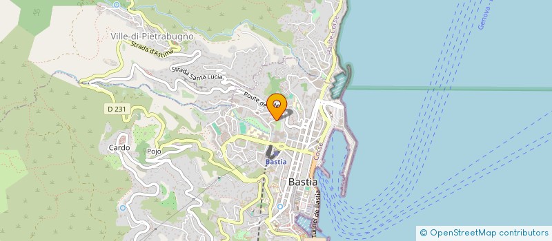 localisation de l'entreprise PHYSIS à BASTIA