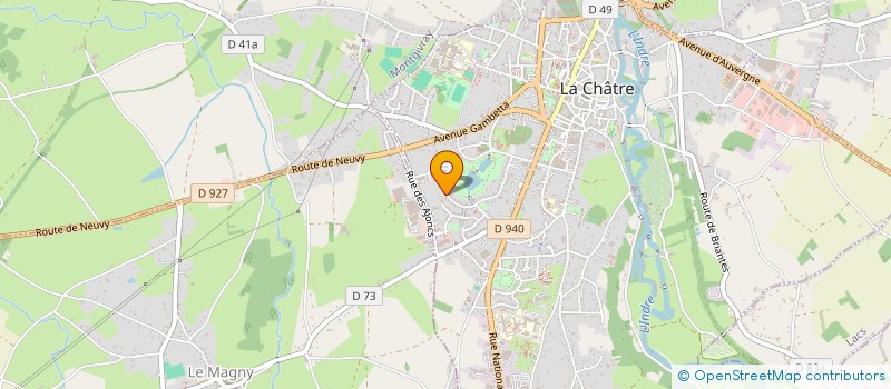 localisation de l'entreprise PHYT'IMMO à LA CHATRE