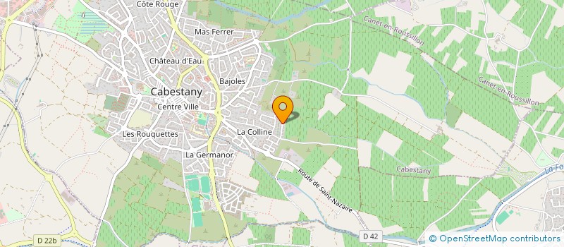 localisation de l'entreprise PHYTO-EVOLUTION  CABESTANY