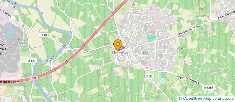 localisation de l'entreprise PHYTOCASH. AGRO  FLORENSAC