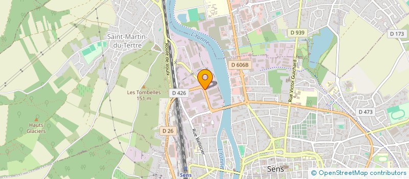 localisation de l'entreprise PHYTOFORCE à SENS