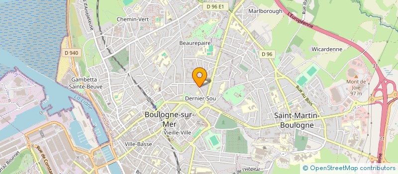 localisation de l'entreprise PHYTOPHORM à BOULOGNE-SUR-MER