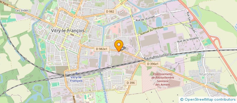 localisation de l'entreprise PHYTOSOL  VITRY-LE-FRANCOIS