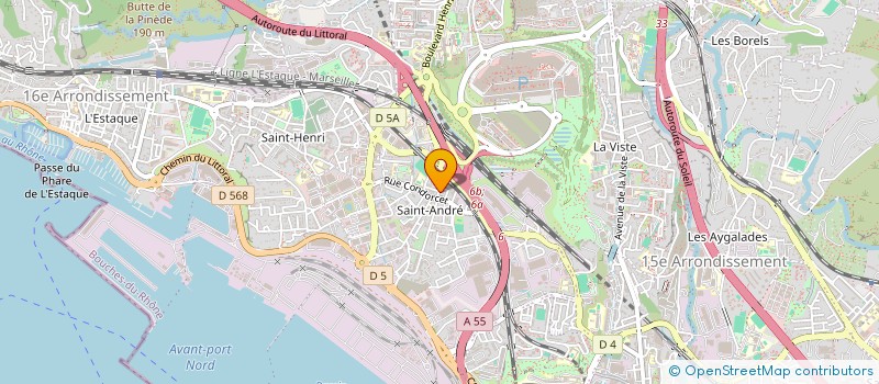 localisation de l'entreprise PHYTOSPACE à MARSEILLE