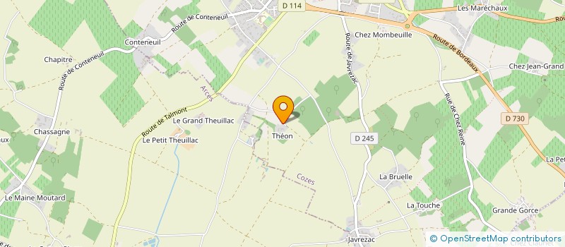 localisation de l'entreprise PHYTOZEN à COZES