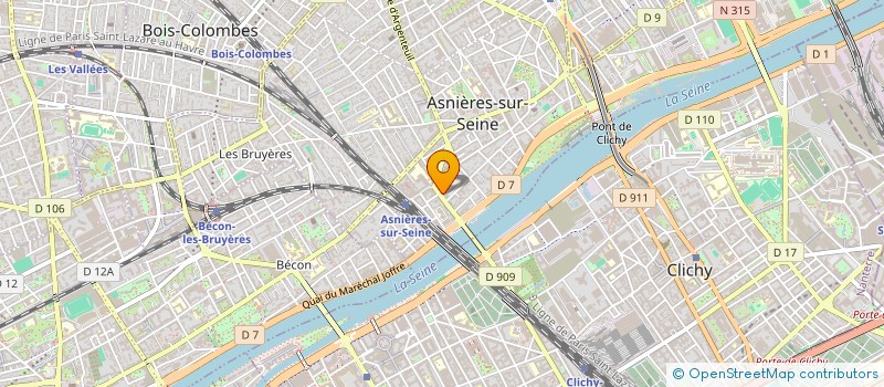 localisation de l'entreprise PI 3 14 à ASNIERES-SUR-SEINE