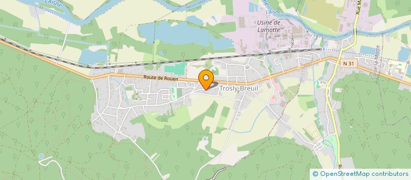 localisation de l'entreprise PI AIR EAU  TROSLY-BREUIL