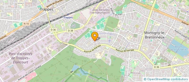 localisation de l'entreprise PI AIRE 2 DIAGNOSTIC à MONTIGNY-LE-BRETONNEUX