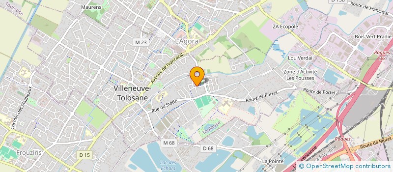 localisation de l'entreprise PI ARTE à VILLENEUVE-TOLOSANE