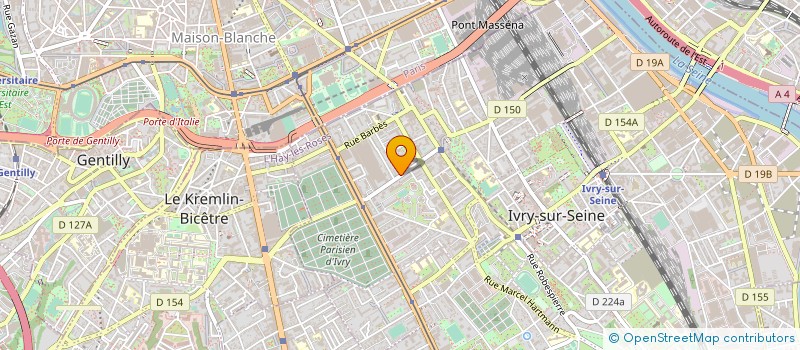 localisation de l'entreprise PI CONSEIL  IVRY-SUR-SEINE