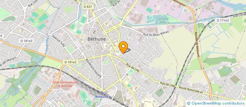 localisation de l'entreprise PI CONSULTING à BETHUNE