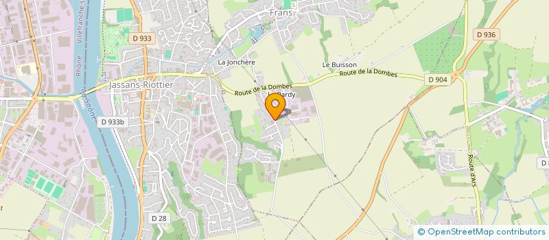localisation de l'entreprise PI ELEC FRERES à JASSANS-RIOTTIER