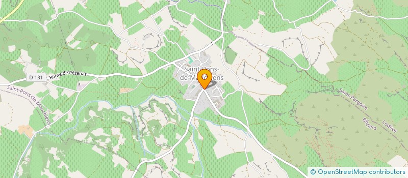 localisation de l'entreprise PI ELECTRICITE PLOMBERIE  SAINT-PONS-DE-MAUCHIENS