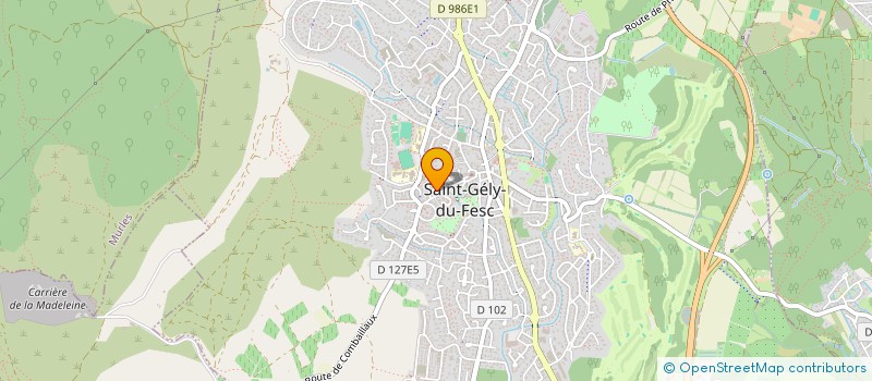 localisation de l'entreprise PI-ELLE PROD  SAINT-GELY-DU-FESC