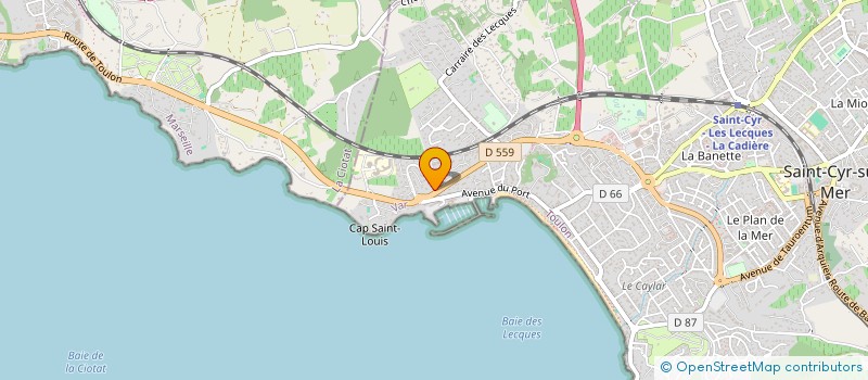 localisation de l'entreprise PI INVEST à SAINT-CYR-SUR-MER