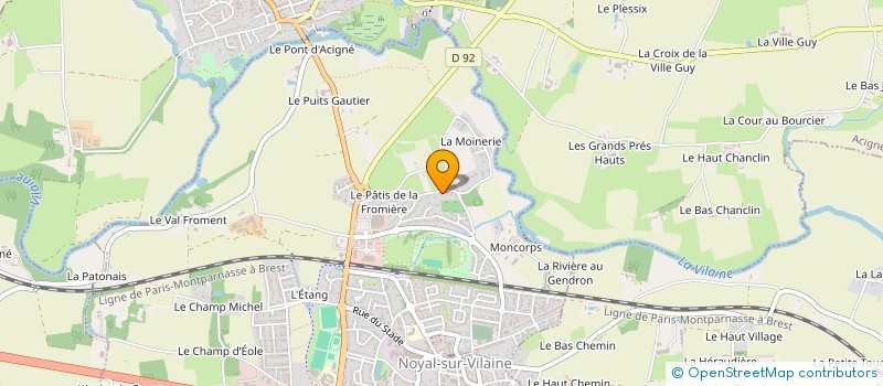 localisation de l'entreprise PI - PATRIMOINE IMMOBILIER  NOYAL-SUR-VILAINE