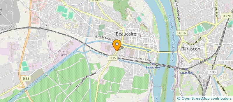 localisation de l'entreprise PI-VER à BEAUCAIRE