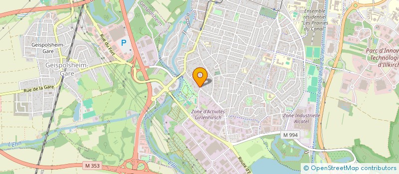 localisation de l'entreprise PIA  ILLKIRCH-GRAFFENSTADEN