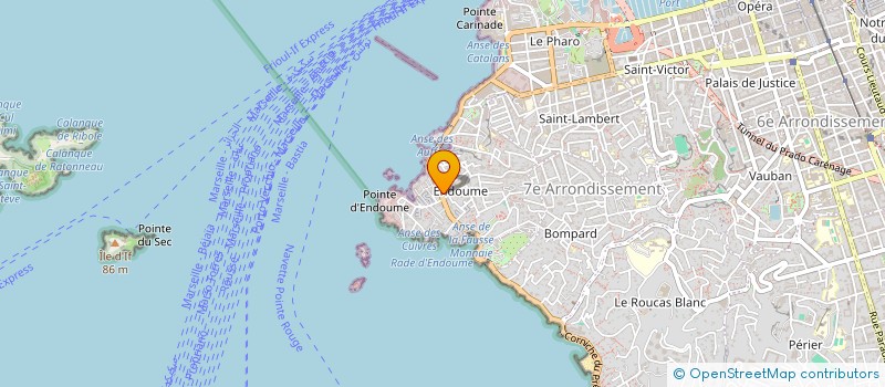 localisation de l'entreprise PIA.R-AGENCY à MARSEILLE 7