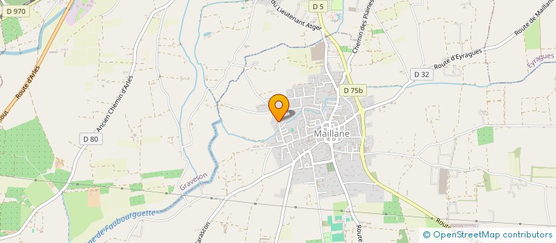 localisation de l'entreprise PIAF ST RUF  MAILLANE