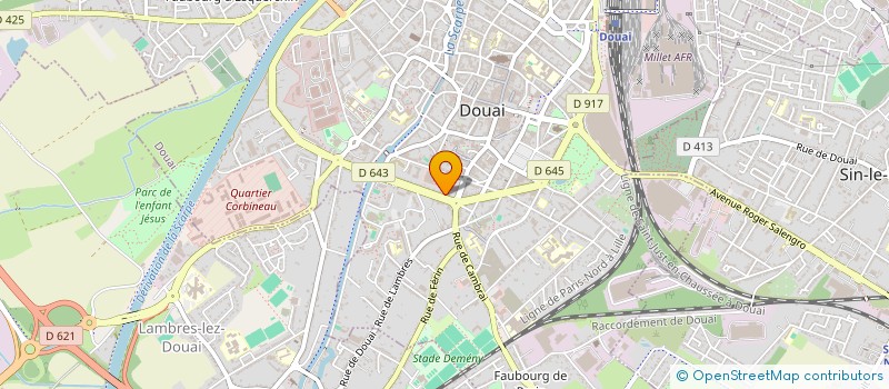 localisation de l'entreprise PIAFCS à DOUAI