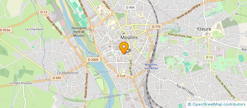 localisation de l'entreprise PIAGA à MOULINS