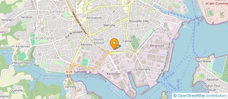 localisation de l'entreprise PIAILLE à LORIENT